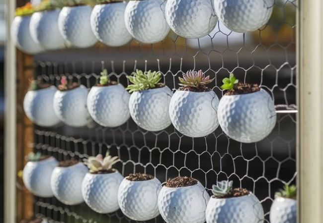 Golf Ball Planter Pots : Creative Ideas for Unique Garden Decor