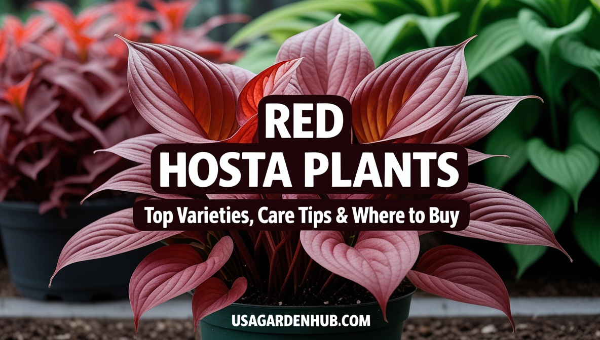 Red Hosta Plants: Varieties, Care, and Where to Buy