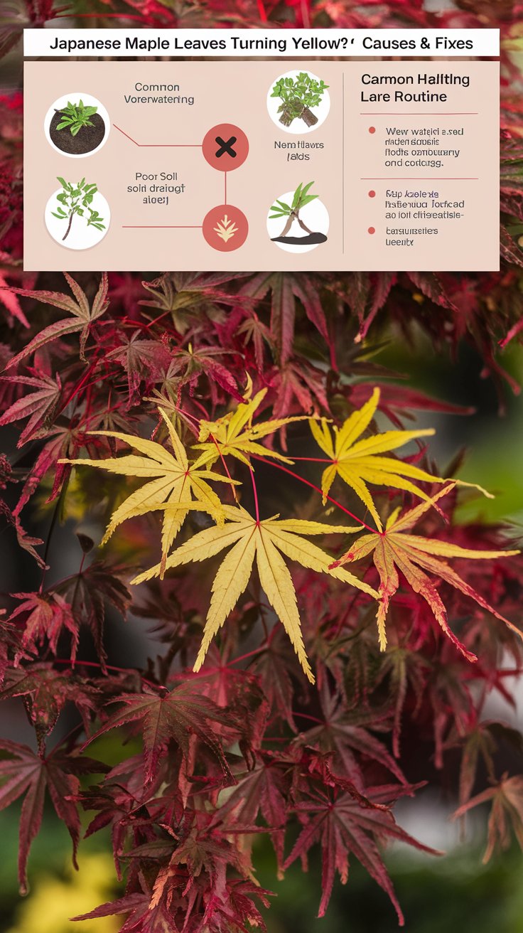 Why Are My Japanese Maple Leaves Turning Yellow? Common Causes and Solutions