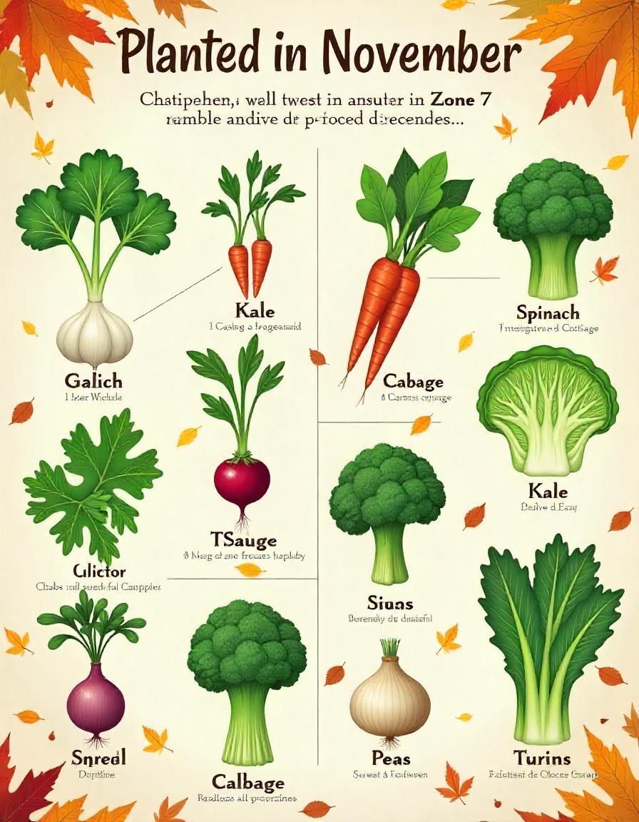 11 Vegetables to Plant in November {Zone 7}