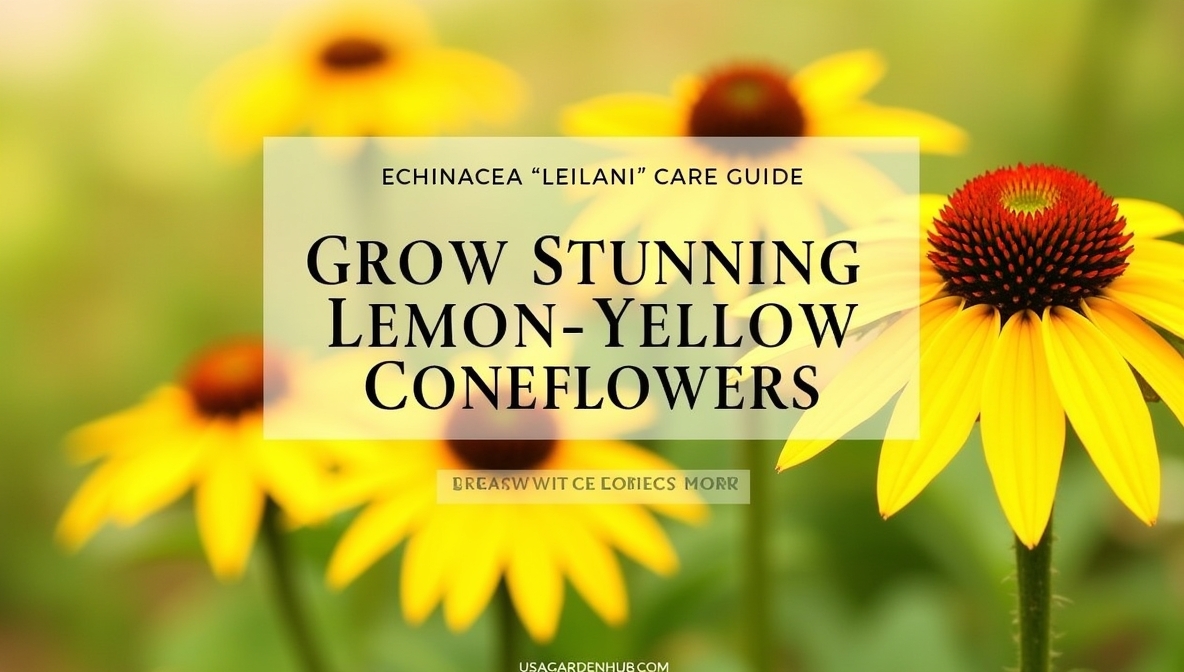 Echinacea 'Leilani' Care Guide: Growing Lemon Yellow Coneflowers
