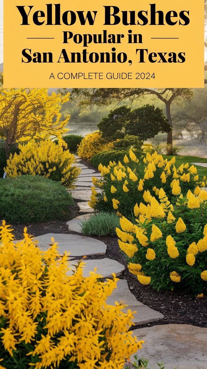 Discover the Top 6 Yellow Bushes Popular in San Antonio, Texas