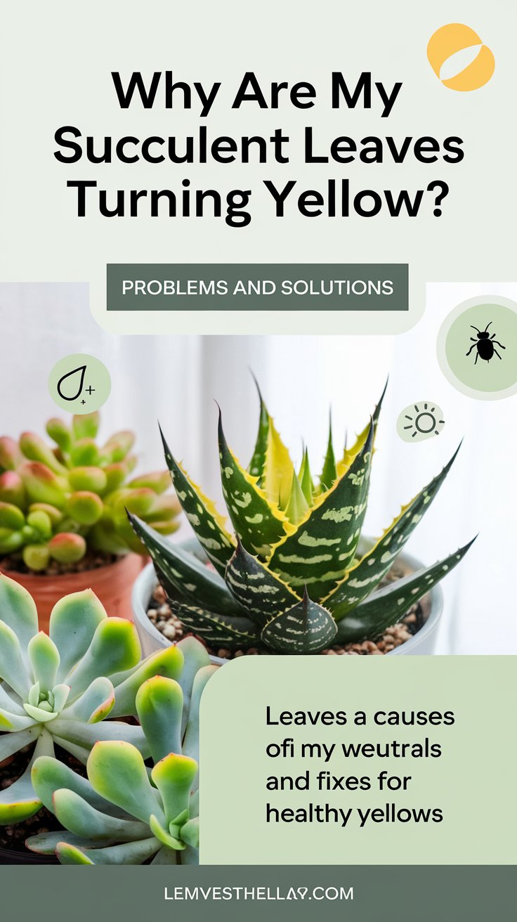 Why Are My Succulent Leaves Turning Yellow: Problems and Solutions