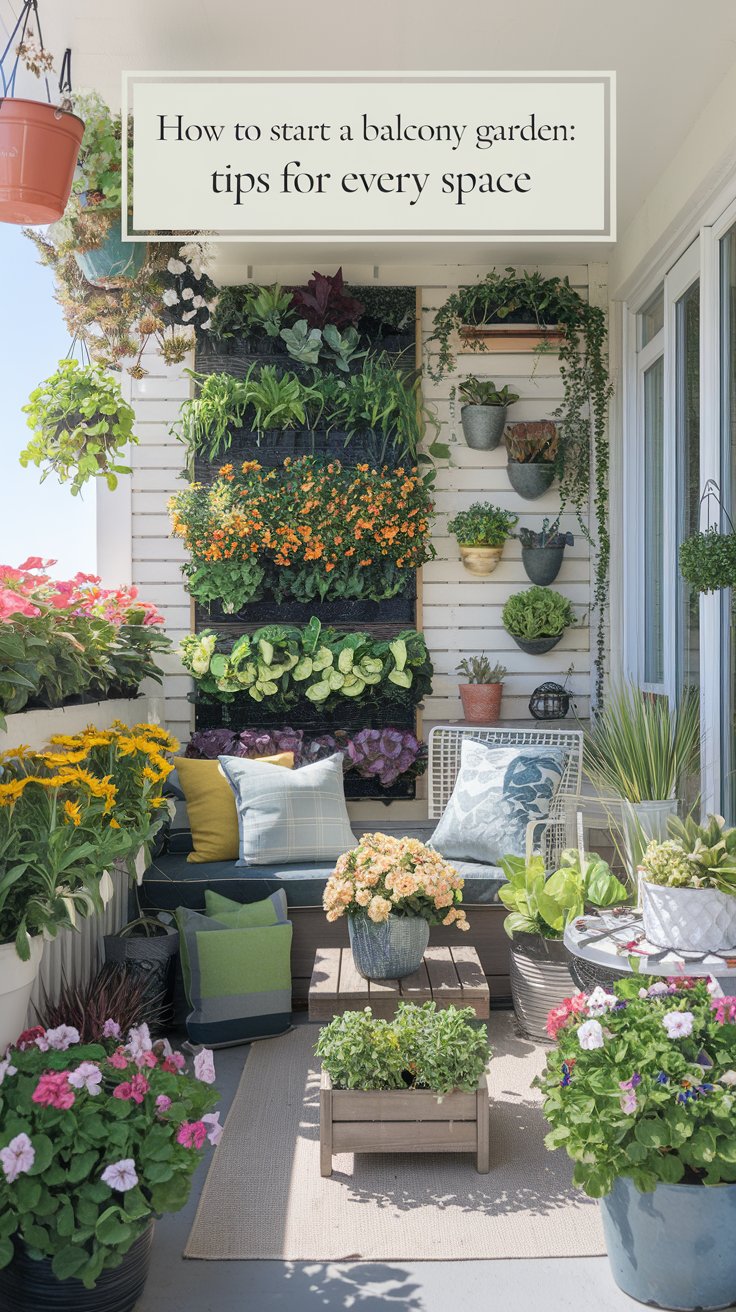 How to Start a Balcony Garden: A Beginner’s Guide to Creating Your Green Oasis