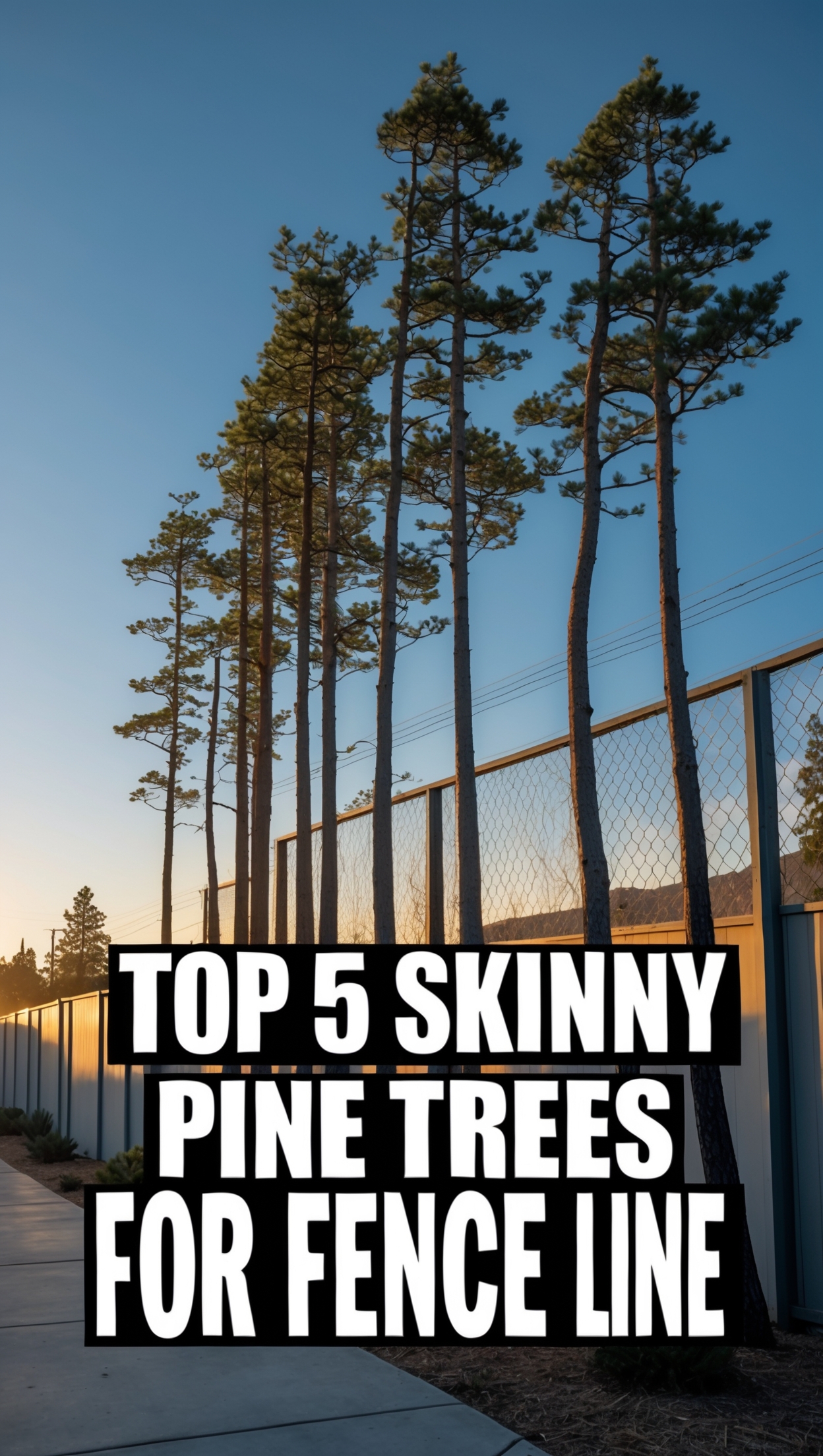 Skinny Pine Trees Along the Fence Line in California: A Comprehensive Guide