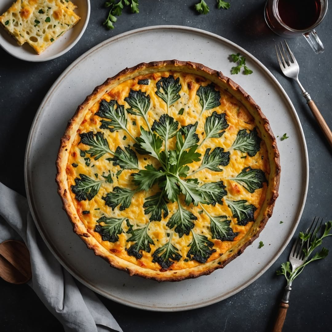 Craving something delicious and different   Whip up this mouthwatering Cardoon and Parmesan Frittata – a perfect blend of creamy, savory goodness!  