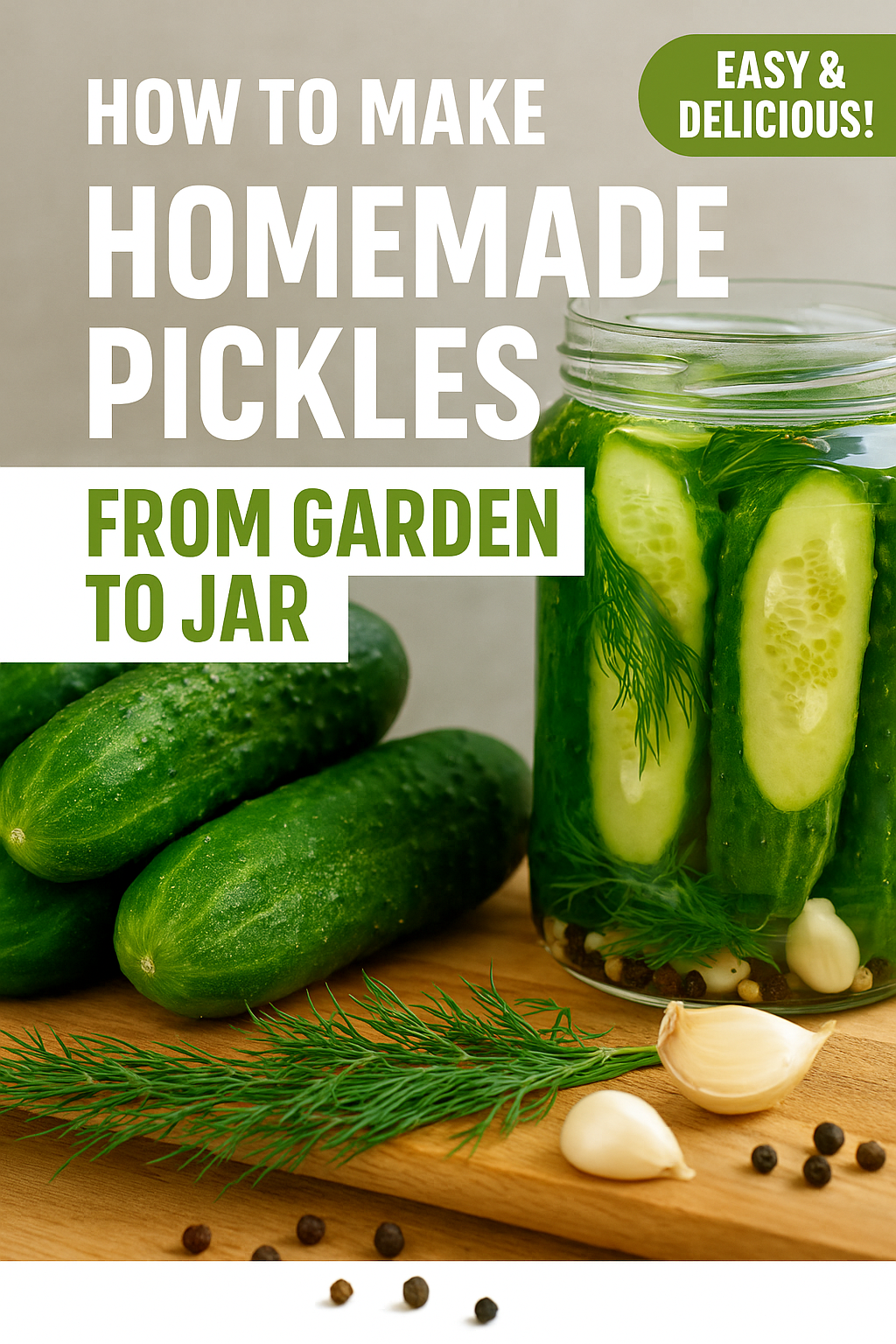 How to Make Pickles from Your Garden Cucumbers
