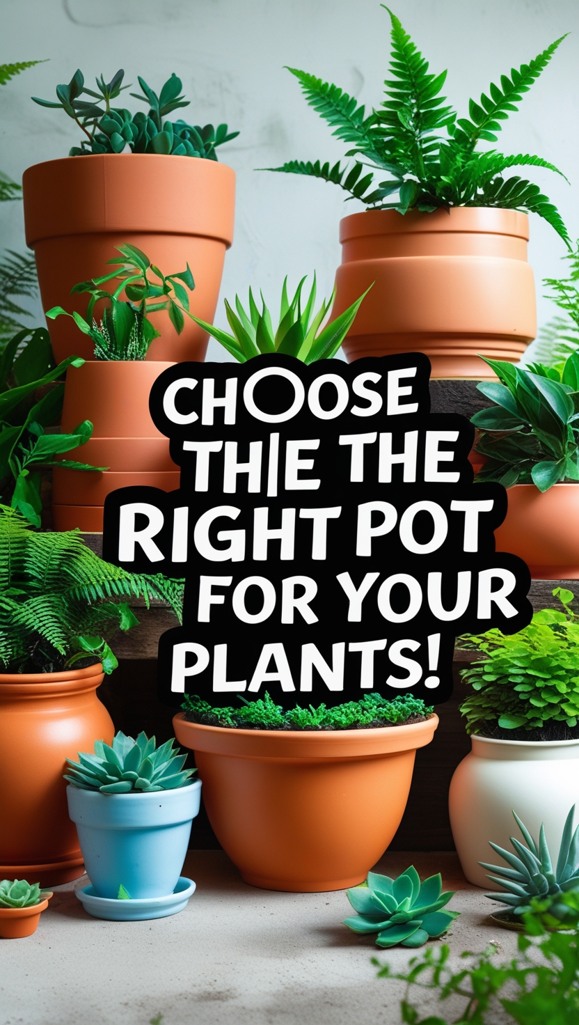 How to Choose the Right Pot for Your Plants: A Comprehensive Guide