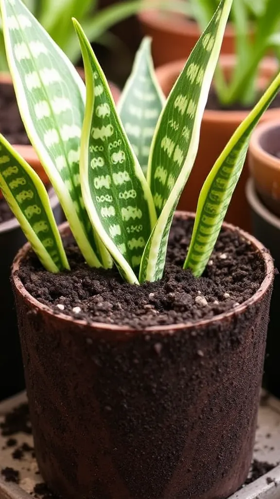 Best potting soil and drainage for snake plants