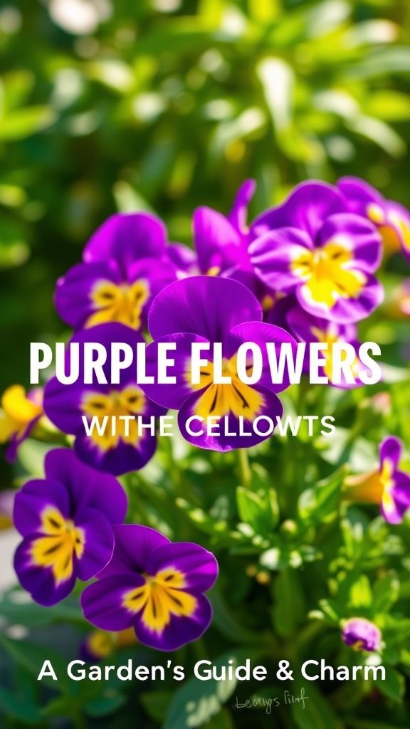 Purple Flowers with Yellow Centers: A Gardener’s Guide to Beauty and Charm