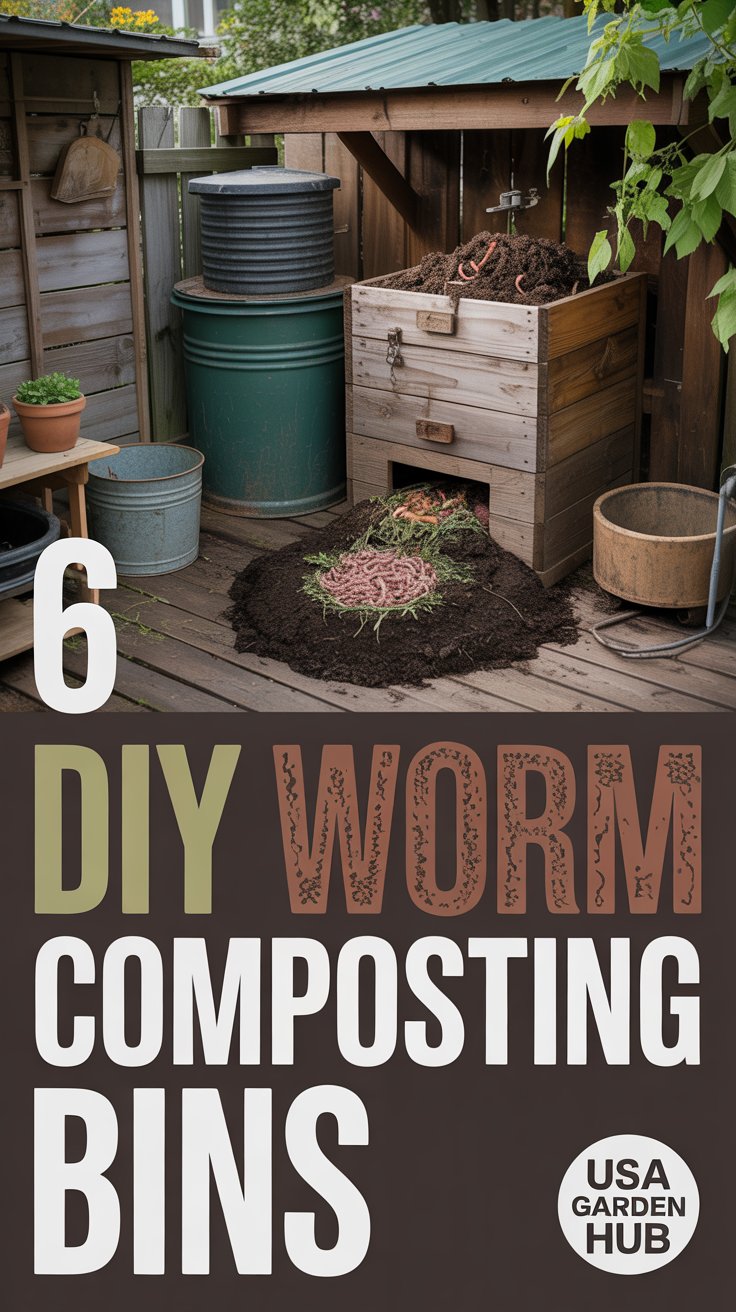 6 DIY Worm Composting Bins: Your Guide to Easy, Eco-Friendly Composting