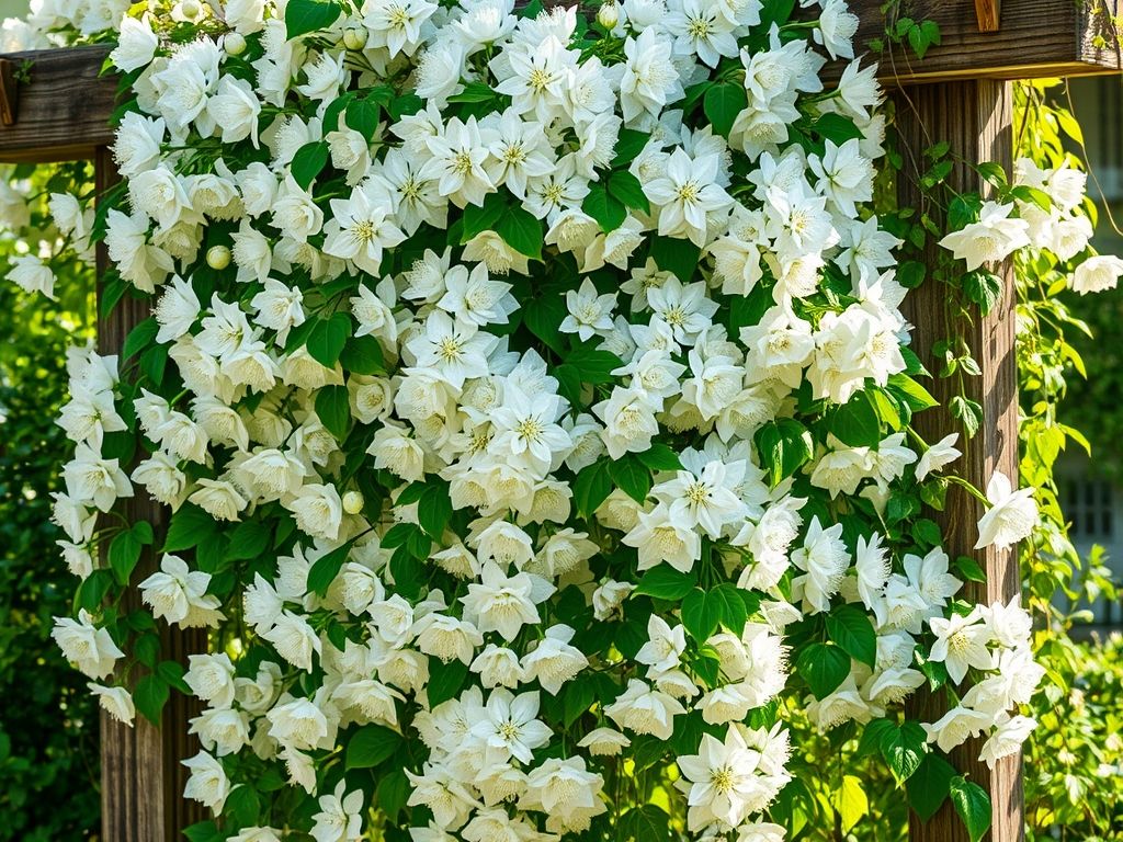 Clematis armandii Blooms That Smell Like Vanilla