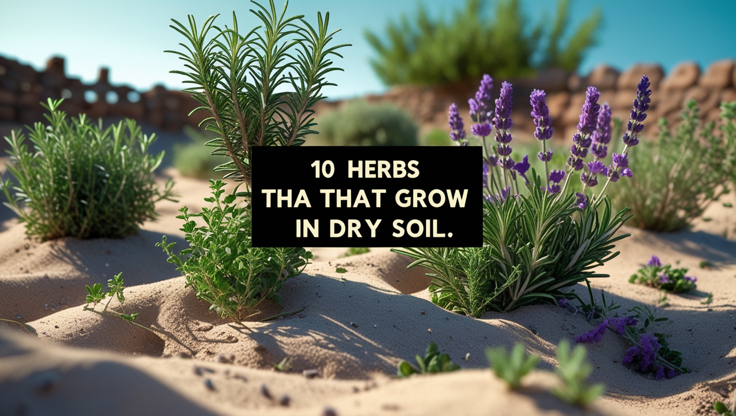 10 Herbs That Can Handle Dry Soil