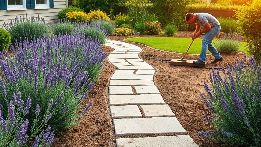 Add Hardscaping with Pavers or Paths