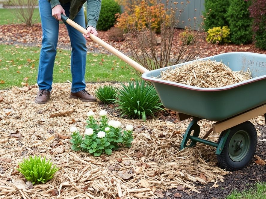Mulch Garden Beds for Winter Protection