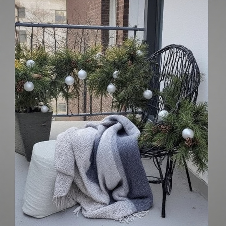 Add Warm Textiles: Drape a soft, warm blanket over your chair. Even if you don