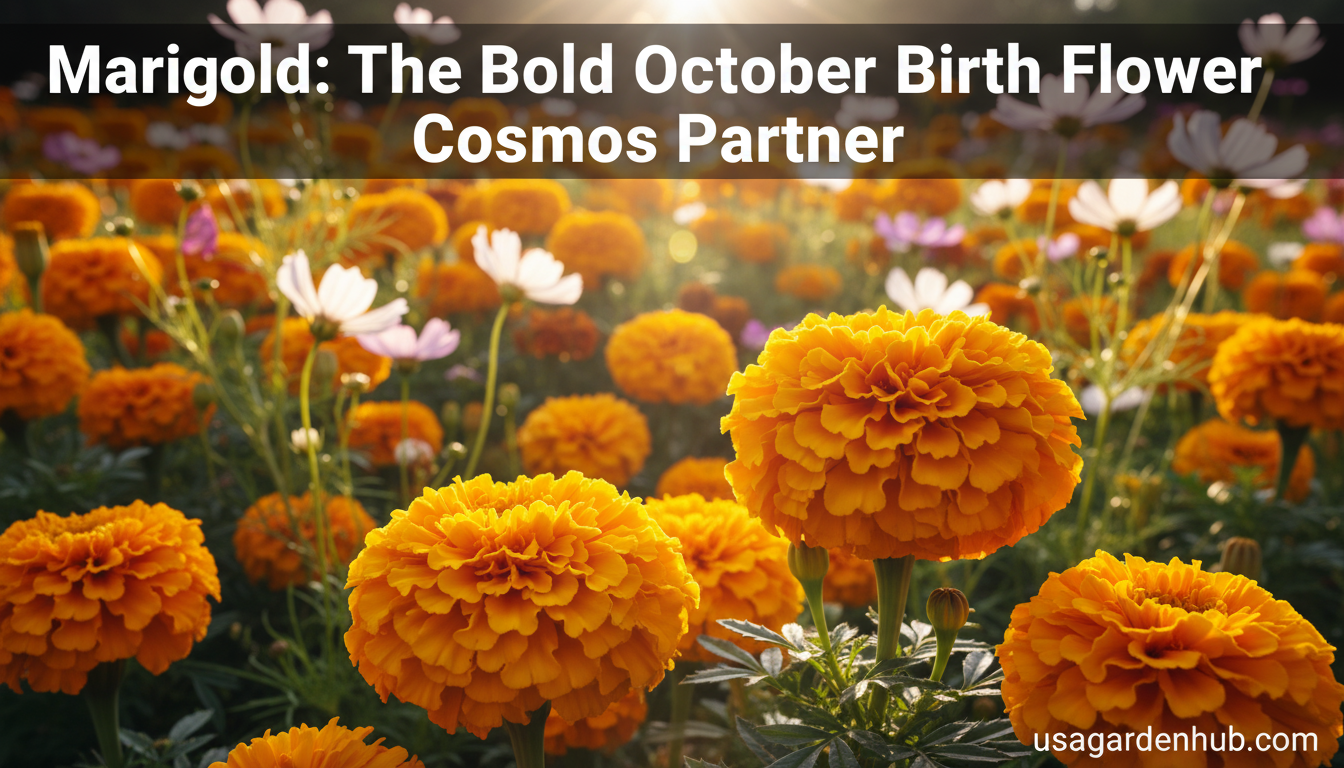 Marigold: The Bold October Birth Flower Cosmos Partner