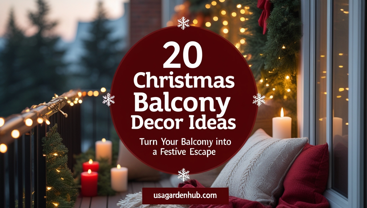 20 Christmas Balcony Decoration Ideas to Create a Festive Escape