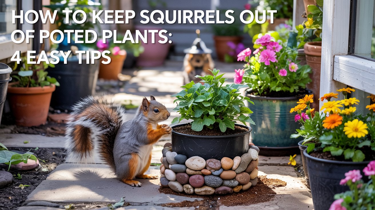 How to Keep Squirrels Out of Potted Plants: 4 Easy Tips