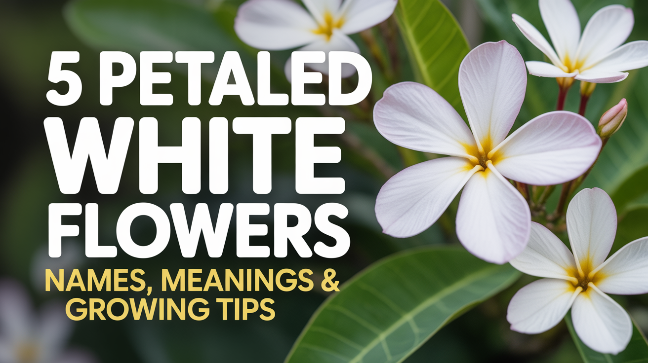 What Is a 5 Petaled White Flower? Names, Meanings, and Growing Tips