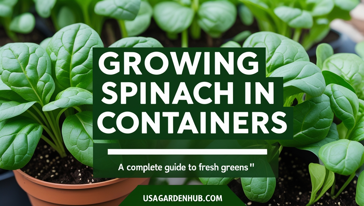 Growing Spinach in Containers: A Complete Guide to Fresh Greens