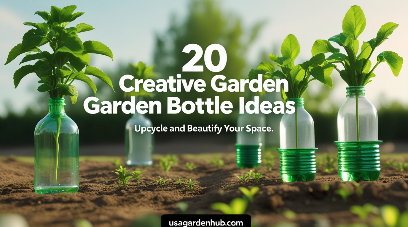 20 Creative Garden Bottle Ideas to Upcycle and Beautify Your Space