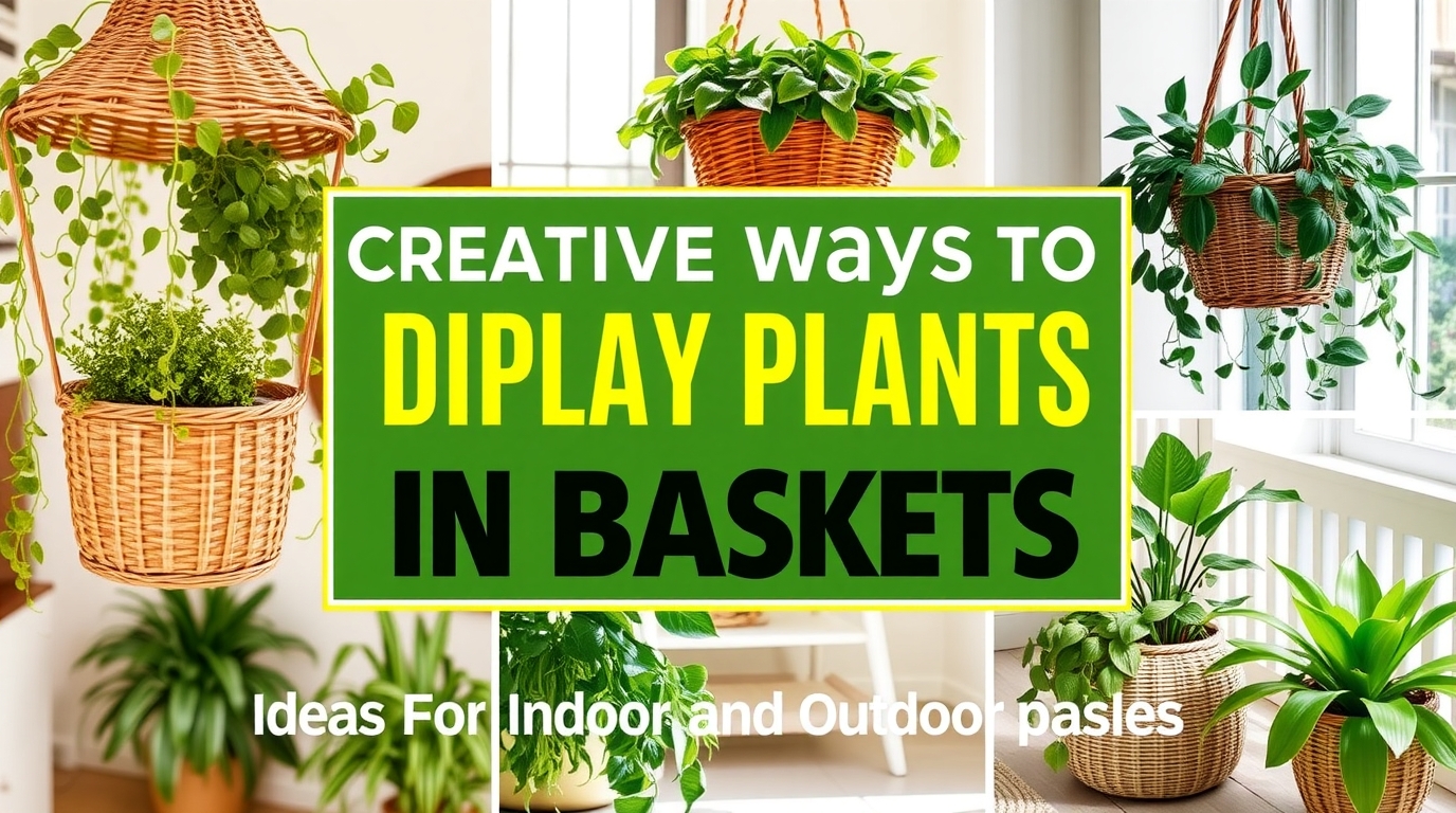 Creative Ways to Display Plants in Baskets : Ideas for Indoor and Outdoor Spaces