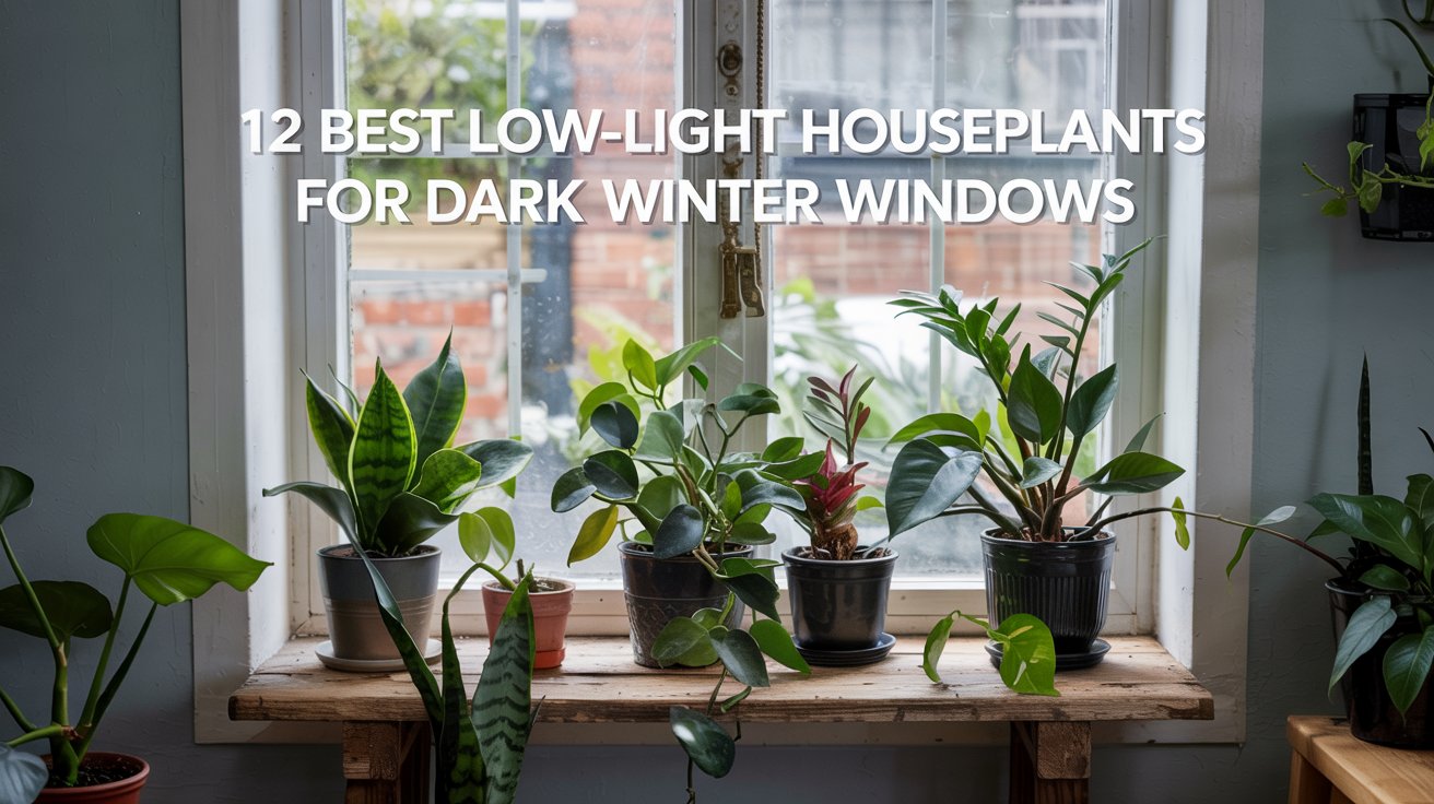 12 Best Low-Light Houseplants for Dark Winter Windows